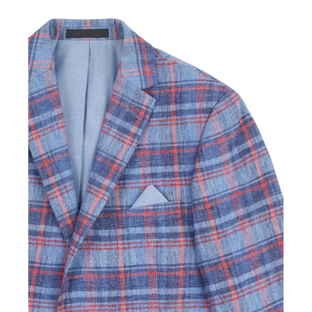 Lauren Ralph‎ Lauren Big Boys Classic Suit Jacket - Navy, Red - Size 16R